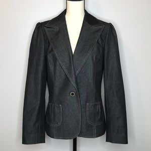 Classiques Entier Black Denim Blazer Jacket